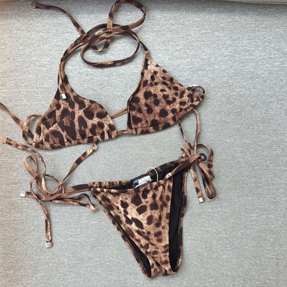 Leopard Print Bikini Set